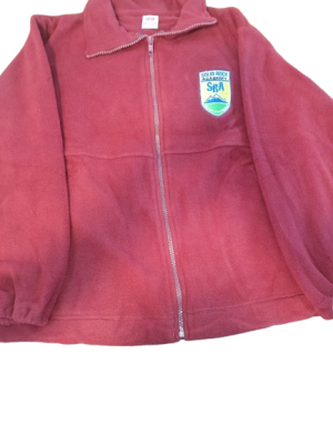 Solid Rock Maroon Fleece (M) 8-9