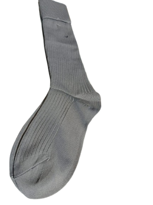 Plain Grey Long Socks Small Alpi