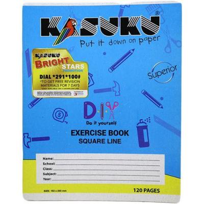Kasuku A5 120 Pages Exercise Book  Squared