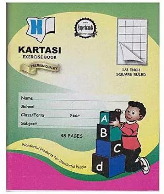Kartasi A5 48 Pages 1/3 Inch Exercise Book Squared