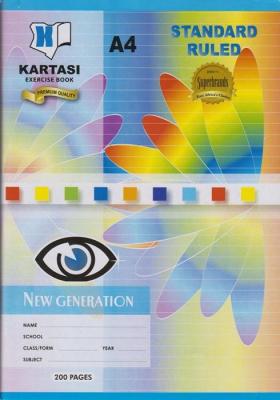 Kartasi A4 200 Pages Exercise Book Squared